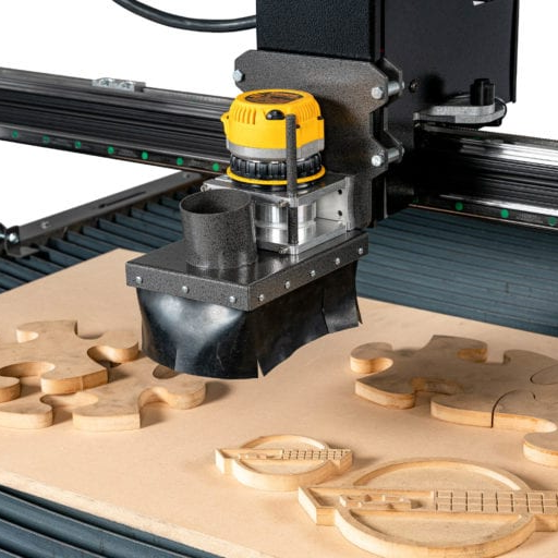 Critical lubrication points on a CNC router machine